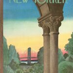 The cover of the June 30 2025 issue of The New Yorker which features a colorful geometric illustration of the Brooklyn...
