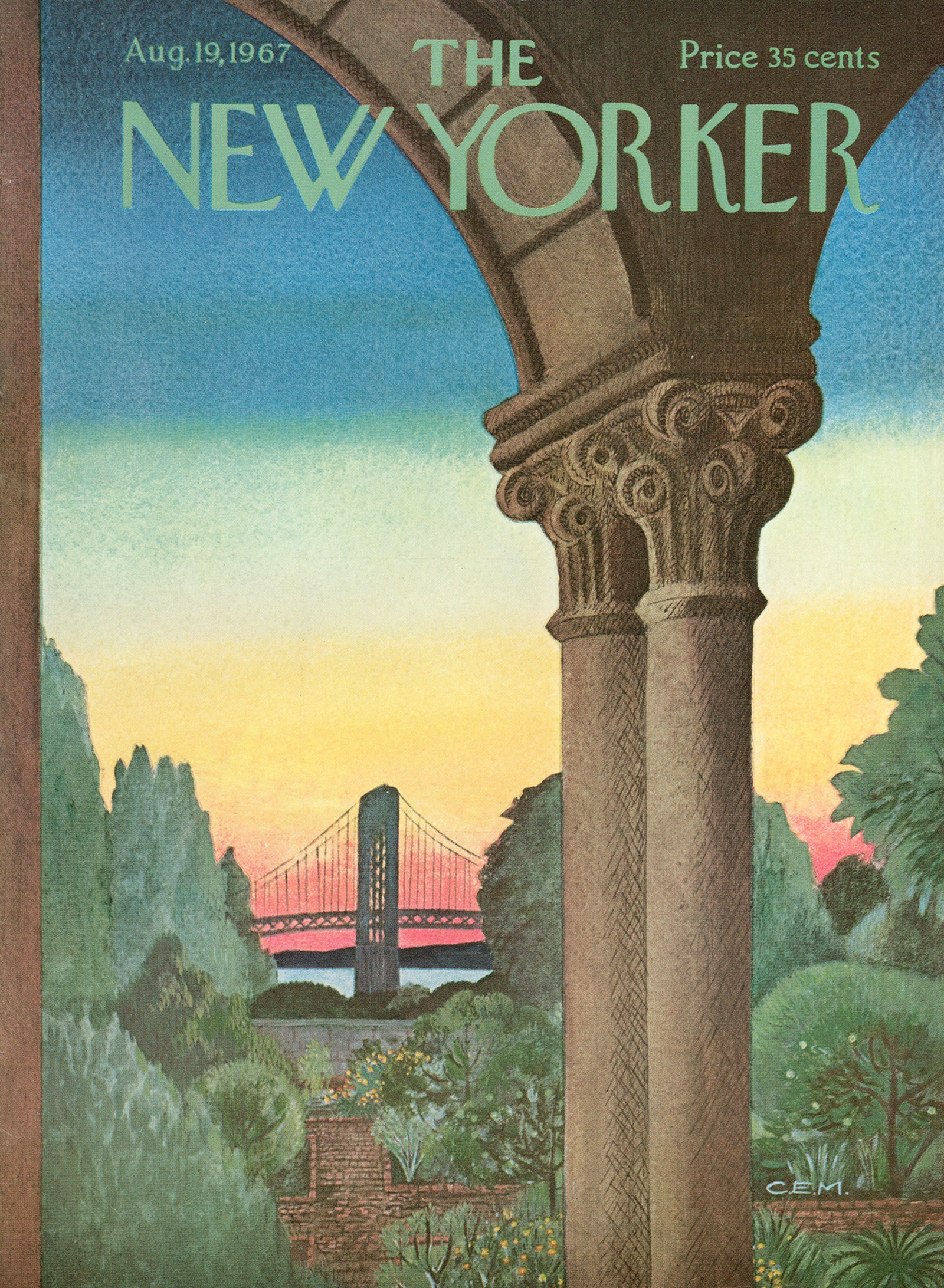 The cover of the June 30 2025 issue of The New Yorker which features a colorful geometric illustration of the Brooklyn...