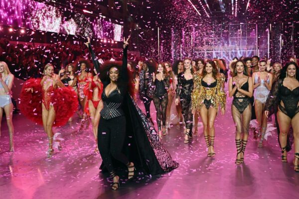 Model Tyra Banks walks the runway during the 2024 Victoria