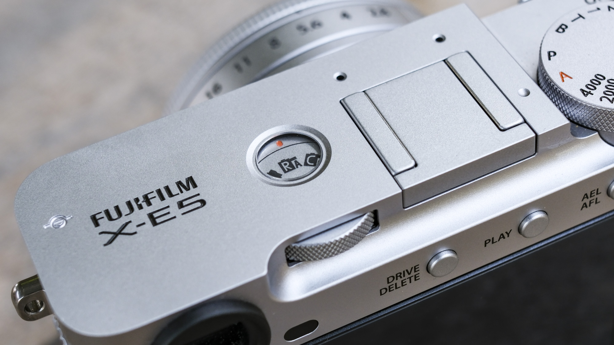 Closeup of the Fujifilm X-E5