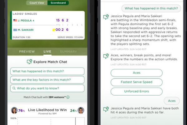Wimbledon 2025 Match Chat mobile chatbot tool