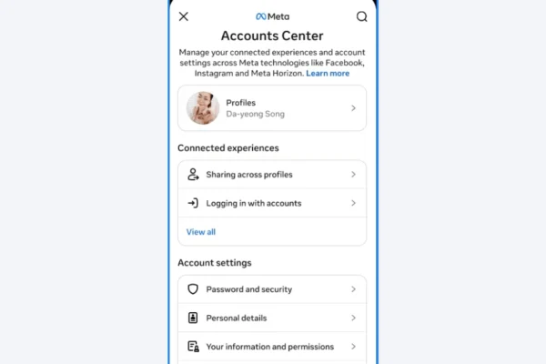 Facebook passkey setup process