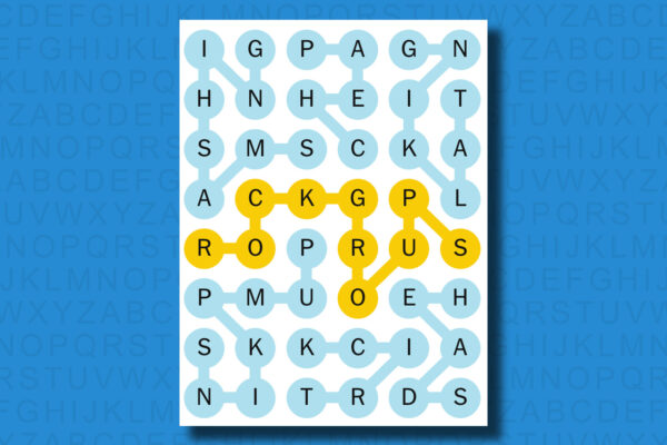 NYT Strands answers for game 477 on a blue background