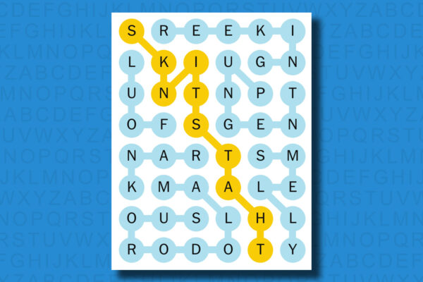 NYT Strands answers for game 476 on a blue background